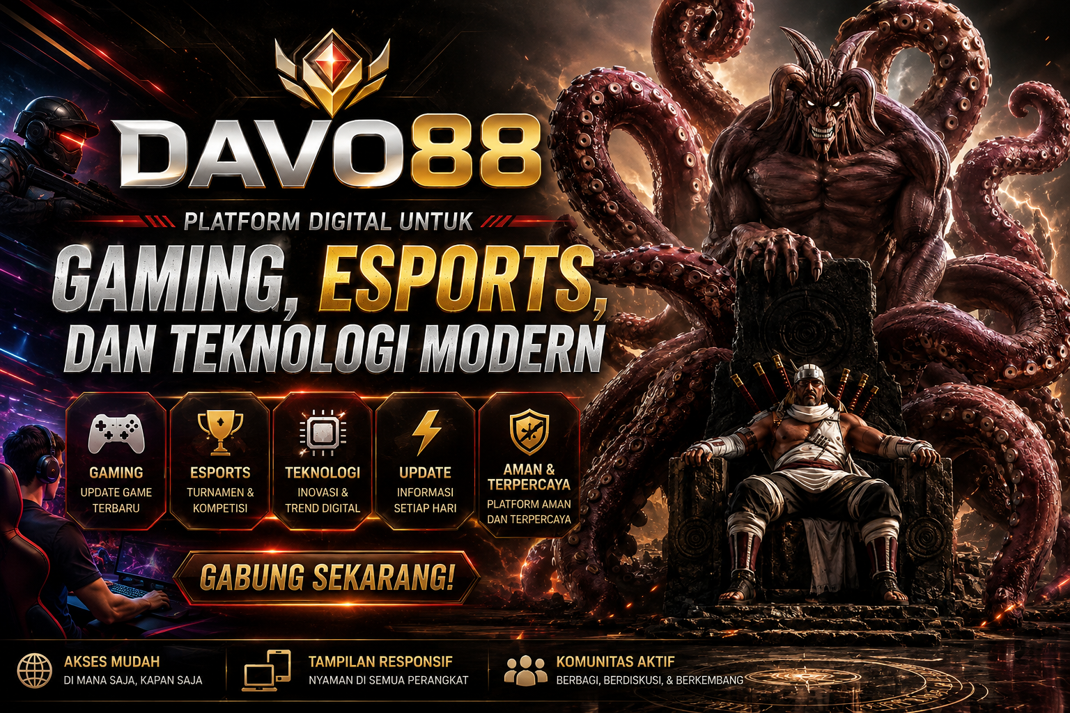 DAVO88 | Platform Digital untuk Gaming, Esports, dan Teknologi Modern by Hey siriusly